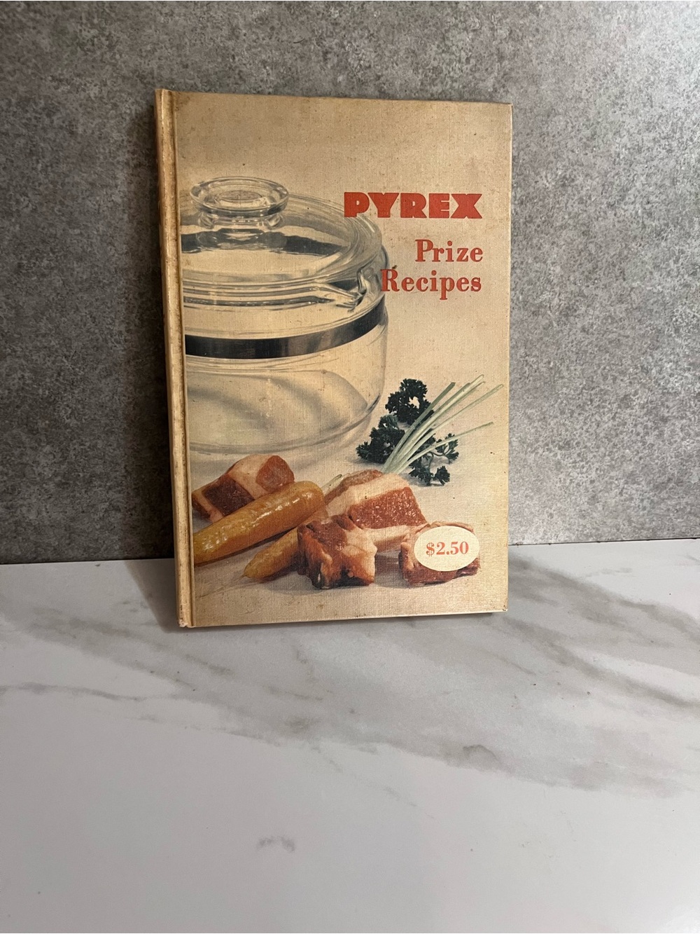 Vintage 1953 Pyrex Prize Recipes Hardcover Cookbook Mid Century 1st Edition